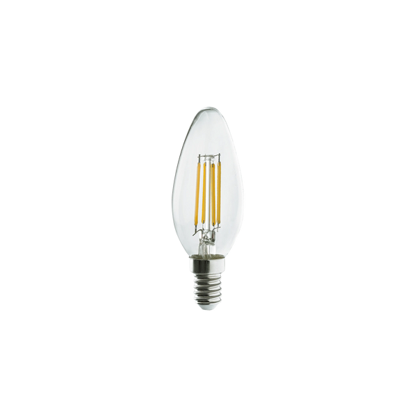 LED Kerze E14 C35 6 W 3000 K Amber