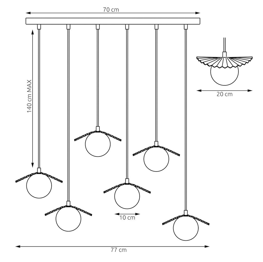 Emibig FLORA 6 Pendelleuchte – Bild 39