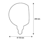 SEGULA LED Floating Globe 150 90° smokey grau – E27, 6 W, 1.900 K, dimmbar – Bild 6