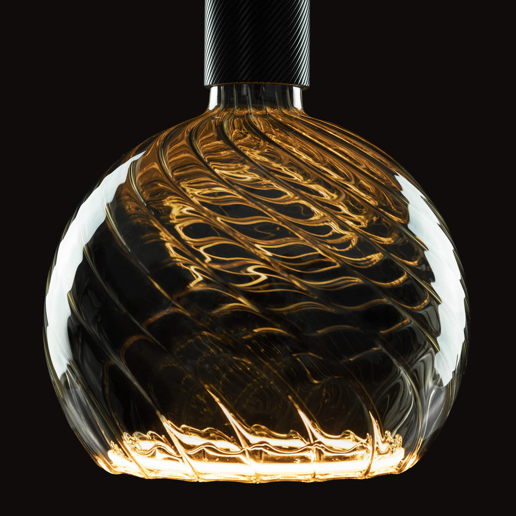 SEGULA LED Floating Globe 200 twisted smokey grau – E27, 6 W, 1.900 K, dimmbar – Bild 2