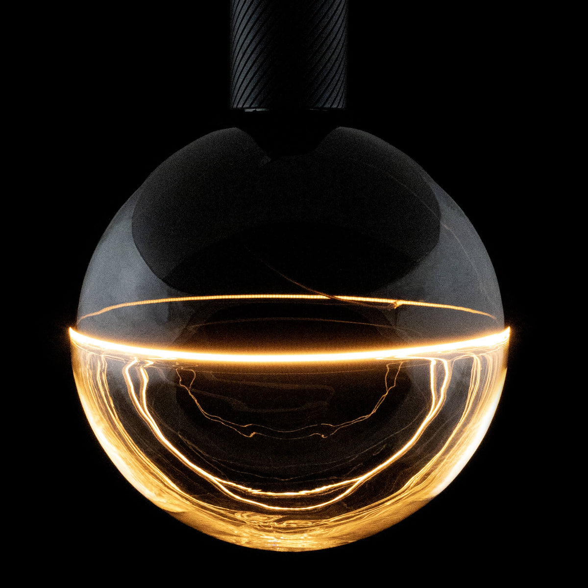 SEGULA LED Illusion Globe 188 2tones schwarz klar – E27, 5,8 W, 1.900 K, dimmbar – Bild 2