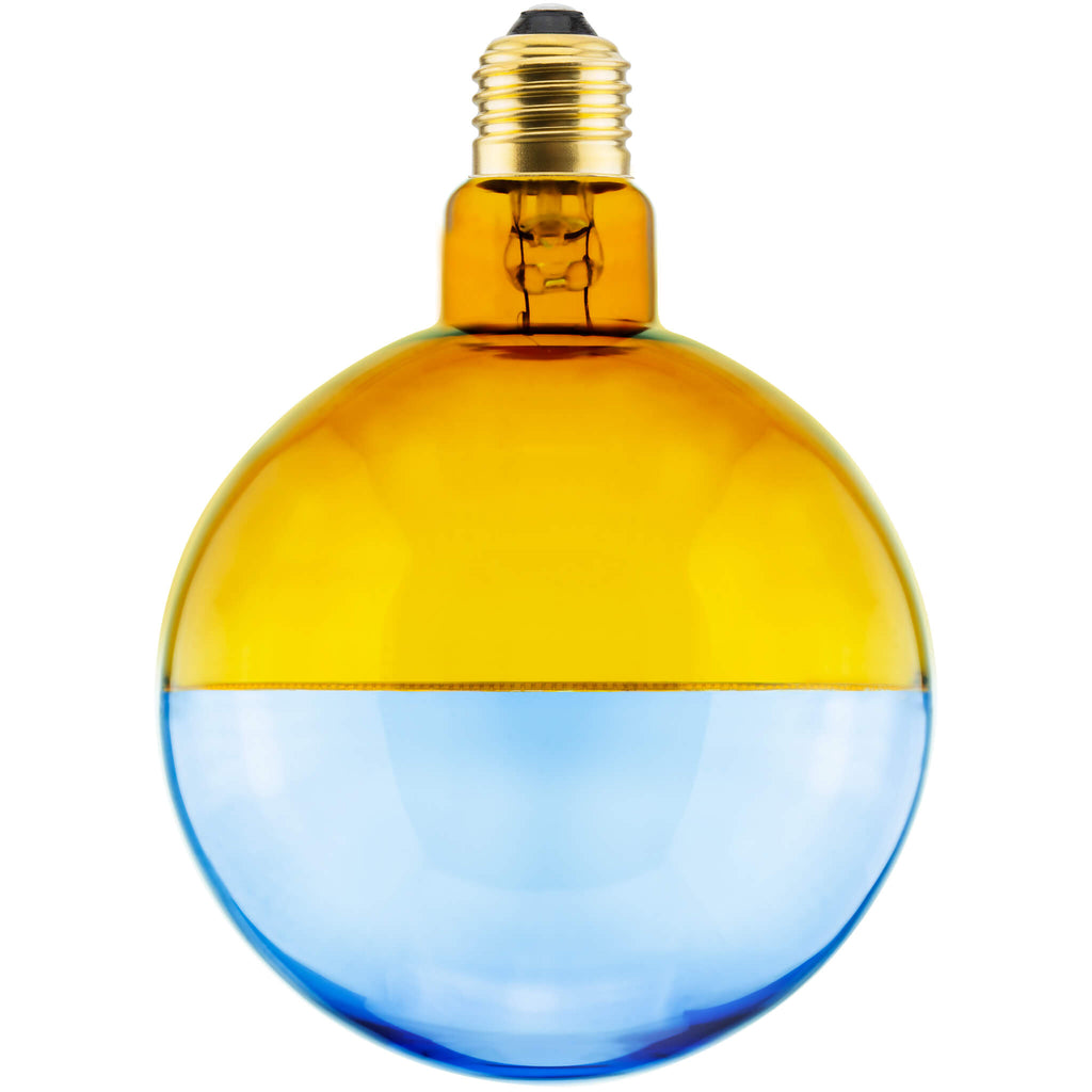SEGULA LED Illusion Globe 127 2tones gelb blau – E27, 5 W, 1.900 K, dimmbar – Bild 1