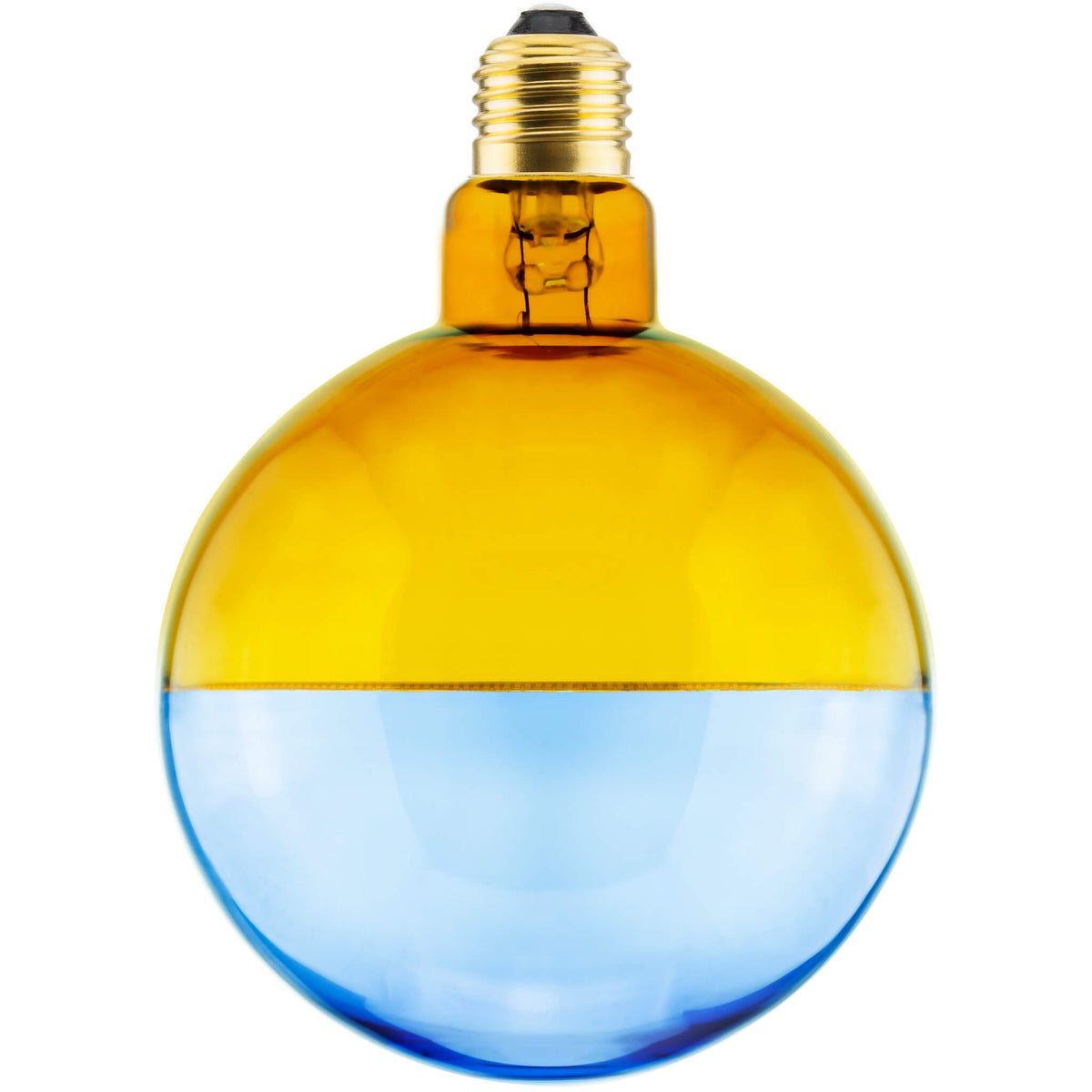 SEGULA LED Illusion Globe 127 2tones gelb blau – E27, 5 W, 1.900 K, dimmbar – Bild 1