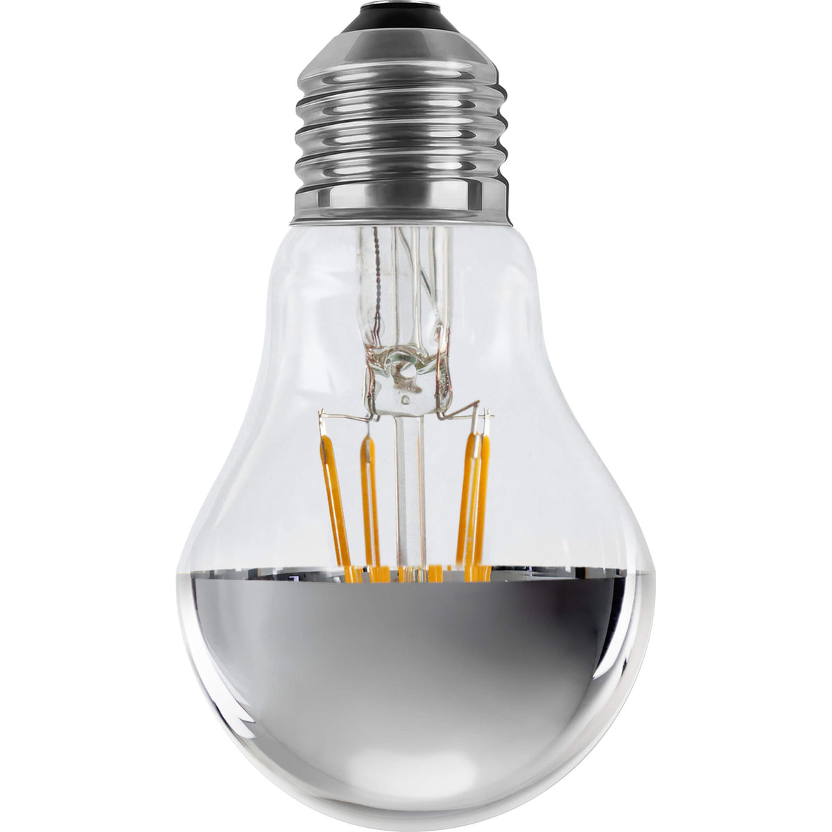 SEGULA LED Glühlampe Spiegelkopf silber – E27, 3,2 W, 2.700 K, dimmbar – Bild 1