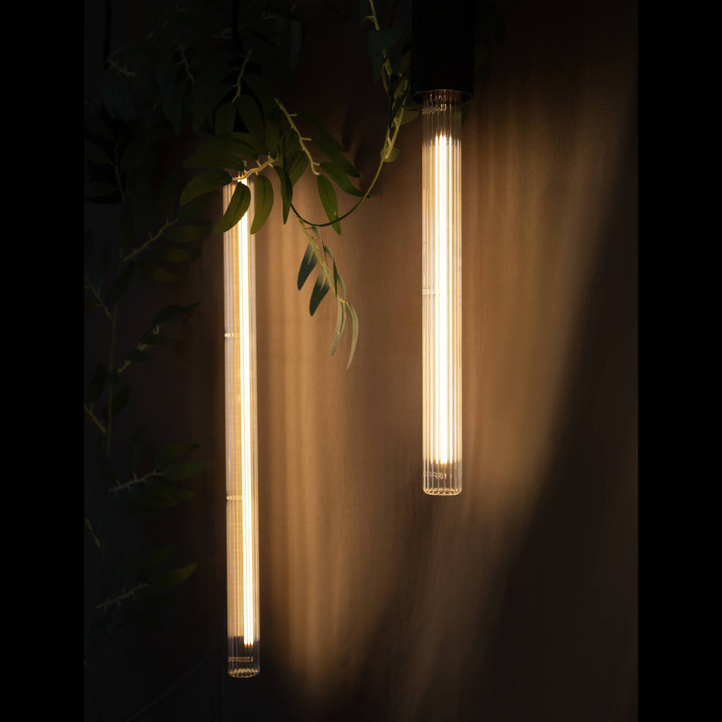 SEGULA LED Soft Tube T500 rippled klar – E27, 5 W, 2.200 K, dimmbar – Bild 3