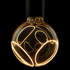 SEGULA LED Illusion Globe 125 two crescent smokey grau – E27, 8 W, 1.900 K, dimmbar – Bild 2