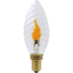 SEGULA LED Kerze Fire Flame Twisted klar – E14, 0,2 W, 1.800 K – Bild 1