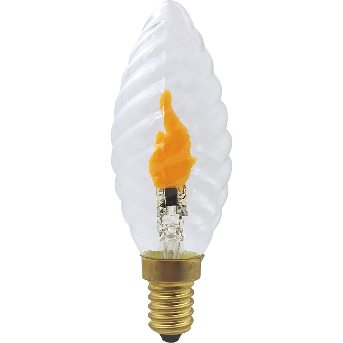 SEGULA LED Kerze Fire Flame Twisted klar – E14, 0,2 W, 1.800 K – Bild 1