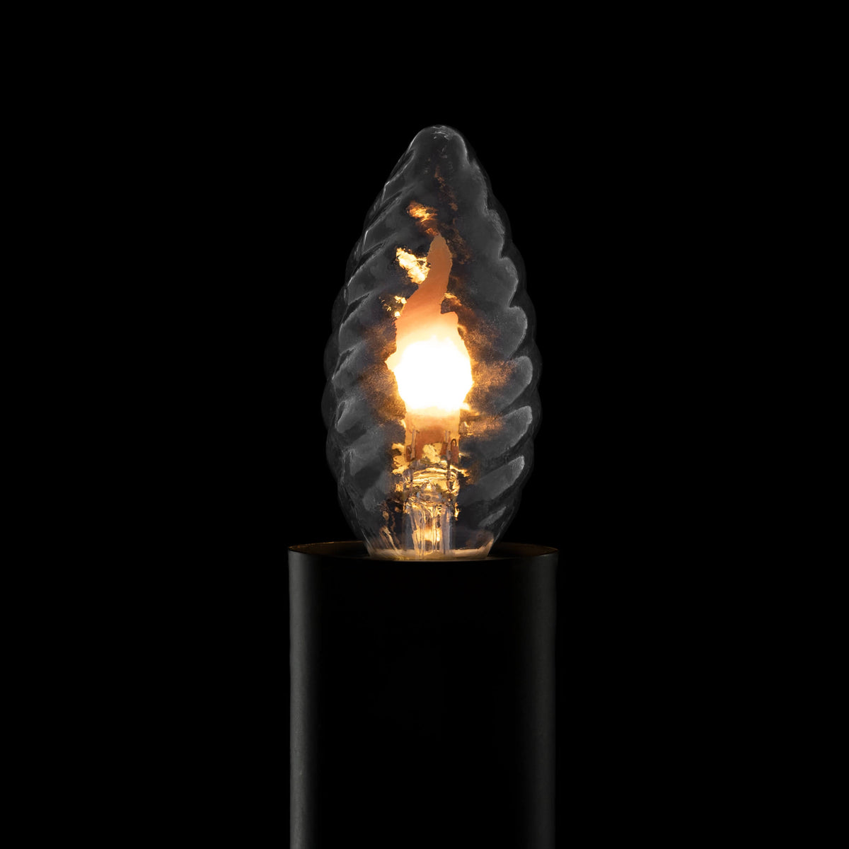 SEGULA LED Kerze Fire Flame Twisted klar – E14, 0,2 W, 1.800 K – Bild 2