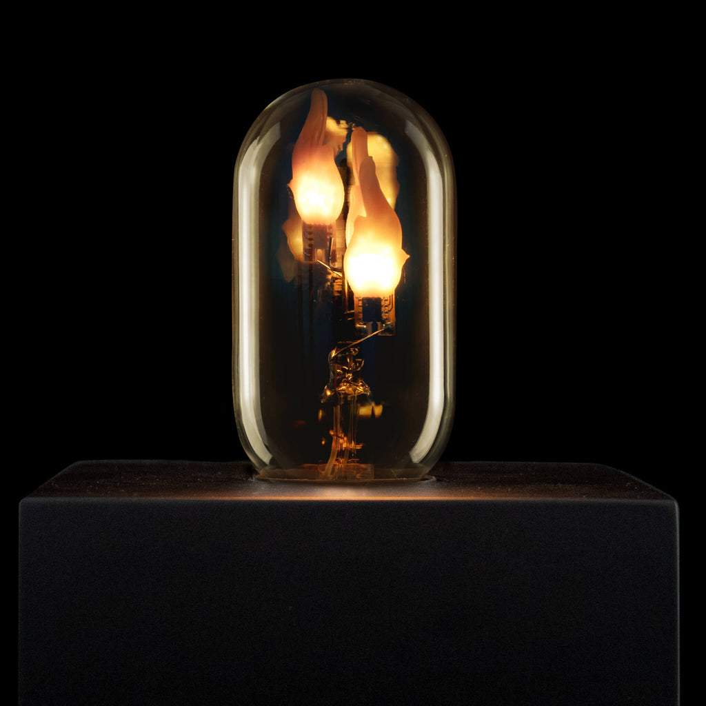 SEGULA LED Radio Style big Fire Flame up smokey grau – E27, 0,6 W, 1.800 K – Bild 2