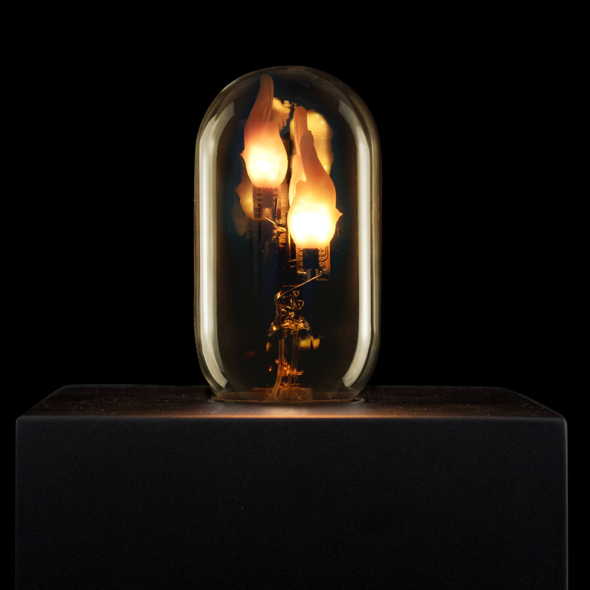 SEGULA LED Radio Style big Fire Flame up smokey grau – E27, 0,6 W, 1.800 K – Bild 2