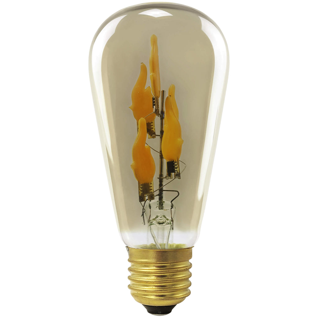 SEGULA LED Rustika big Fire Flame up smokey grau – E27, 1 W, 1.800 K – Bild 1