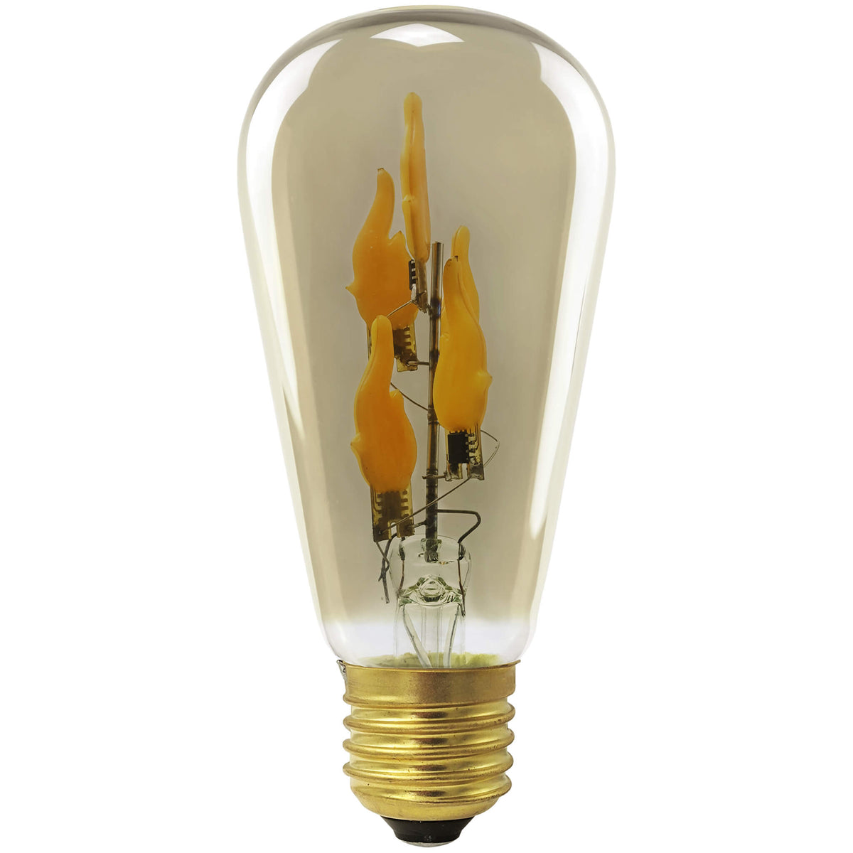 SEGULA LED Rustika big Fire Flame up smokey grau – E27, 1 W, 1.800 K – Bild 1