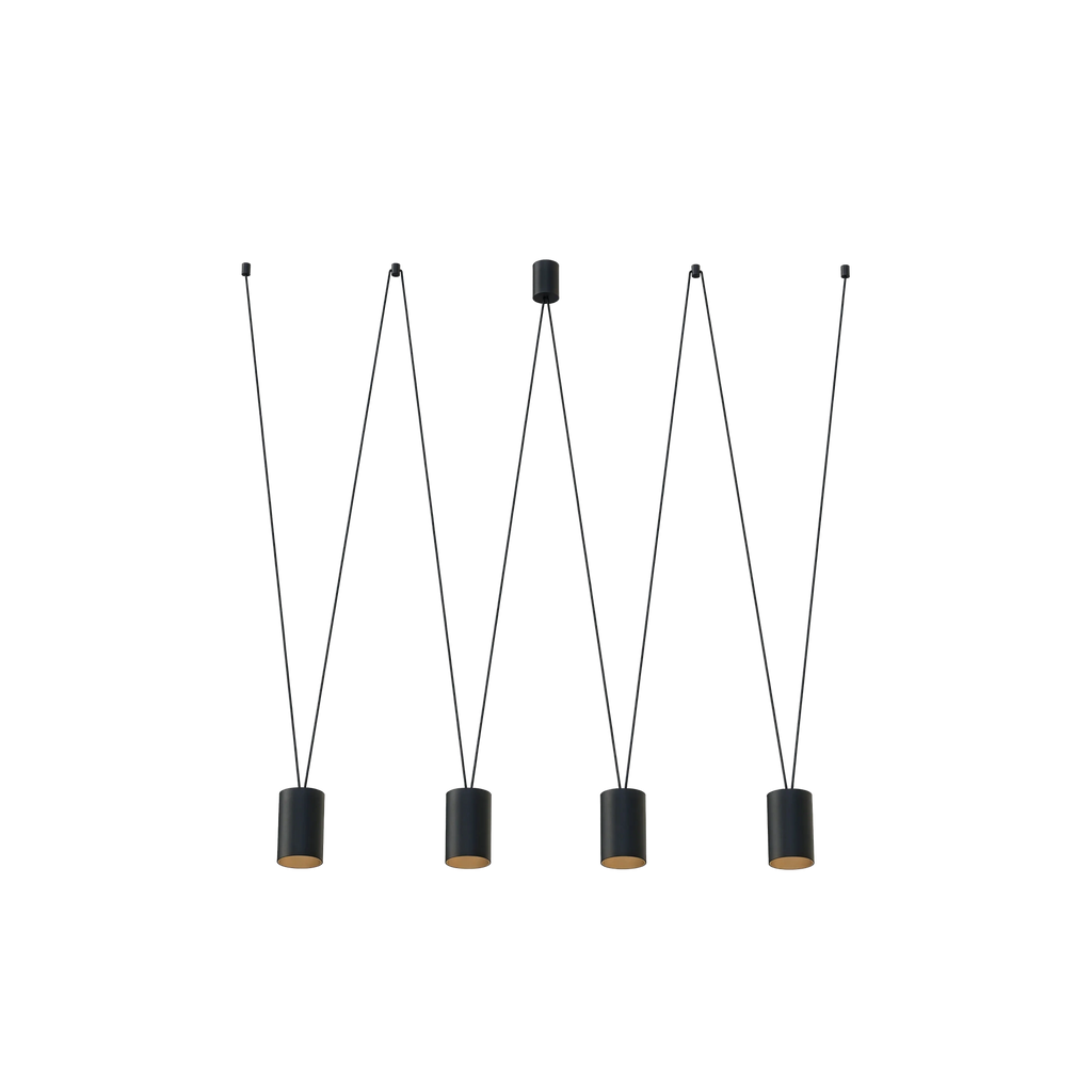 Nowodvorski MORE TONE Pendelleuchte IV BLACK/GOLD – Bild 1