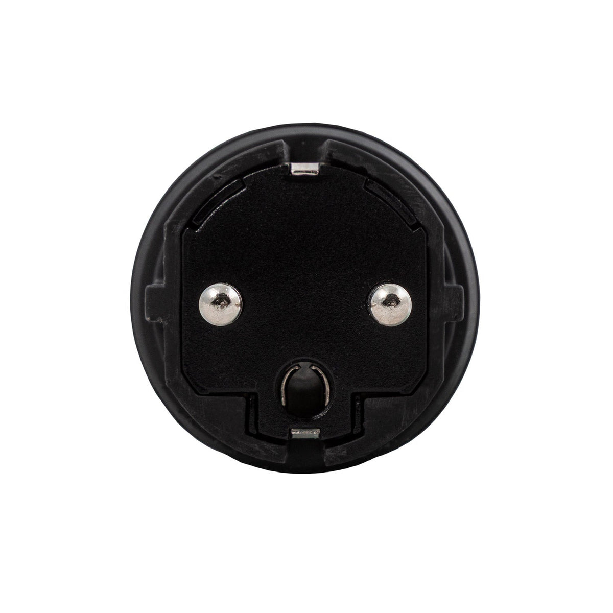 Schwarzer Schuko-Stecker 16A 250V IP44 für Außenbereich – System Modulair kompatibel – Schwarz – Ansicht 3