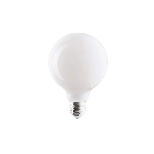 LED Globe E27 8 W 3000 K Glas Weiß