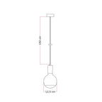 Filotto Metallico Pendelleuchte mit Glühbirne Lucia - Grün – Ansicht 4