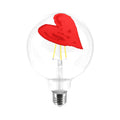 LED-Glühbirne Tattoo Pop Heart G125 4,5 W 470 lm E27 2700K Dimmbar - Rot