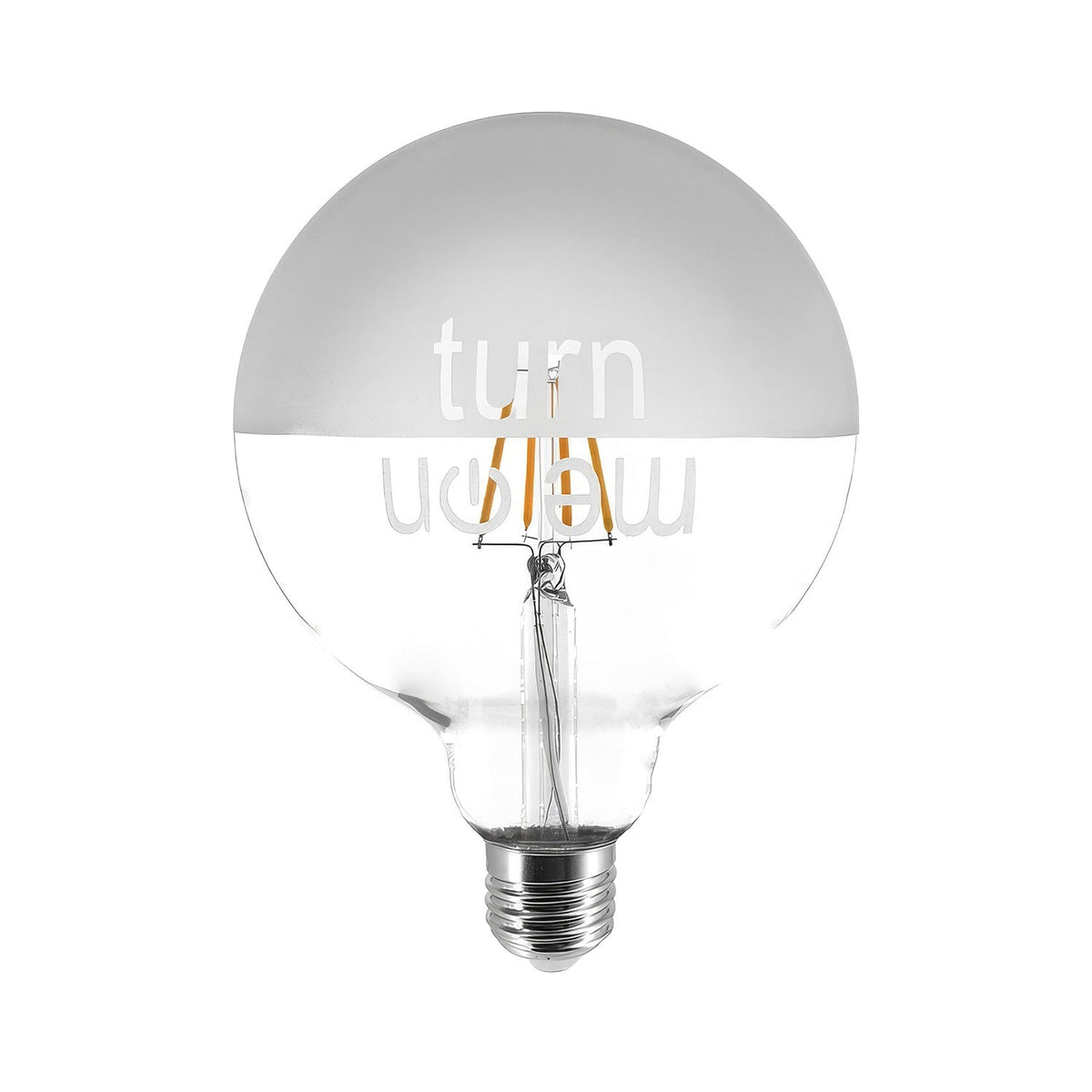 Glühbirne LED Tattoo „Turn Me On“ G125 4,5 W 470 lm E27 2700K Dimmbar