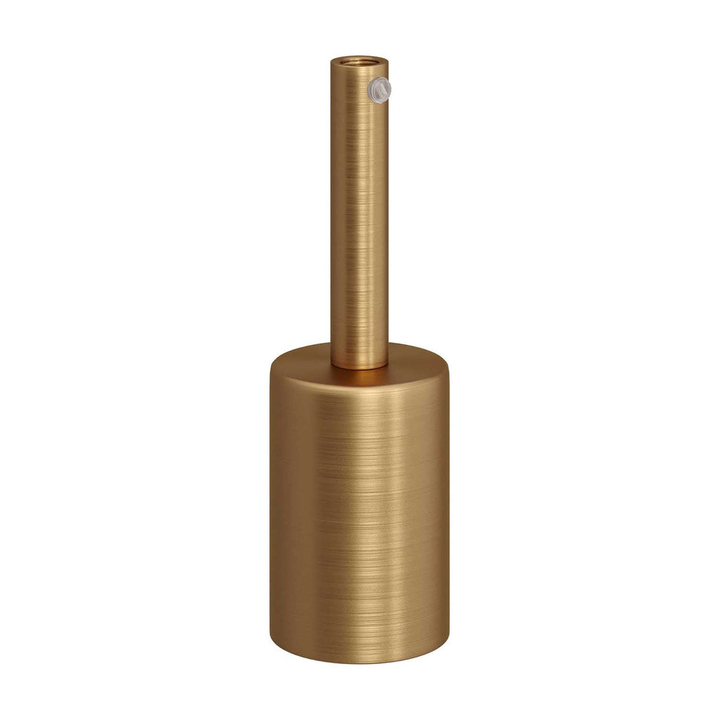 Kit Zylinder-Lampenfassung E27 aus Metall mit 7 cm Zugentlastung – Satiniertes Bronze – Ansicht 3