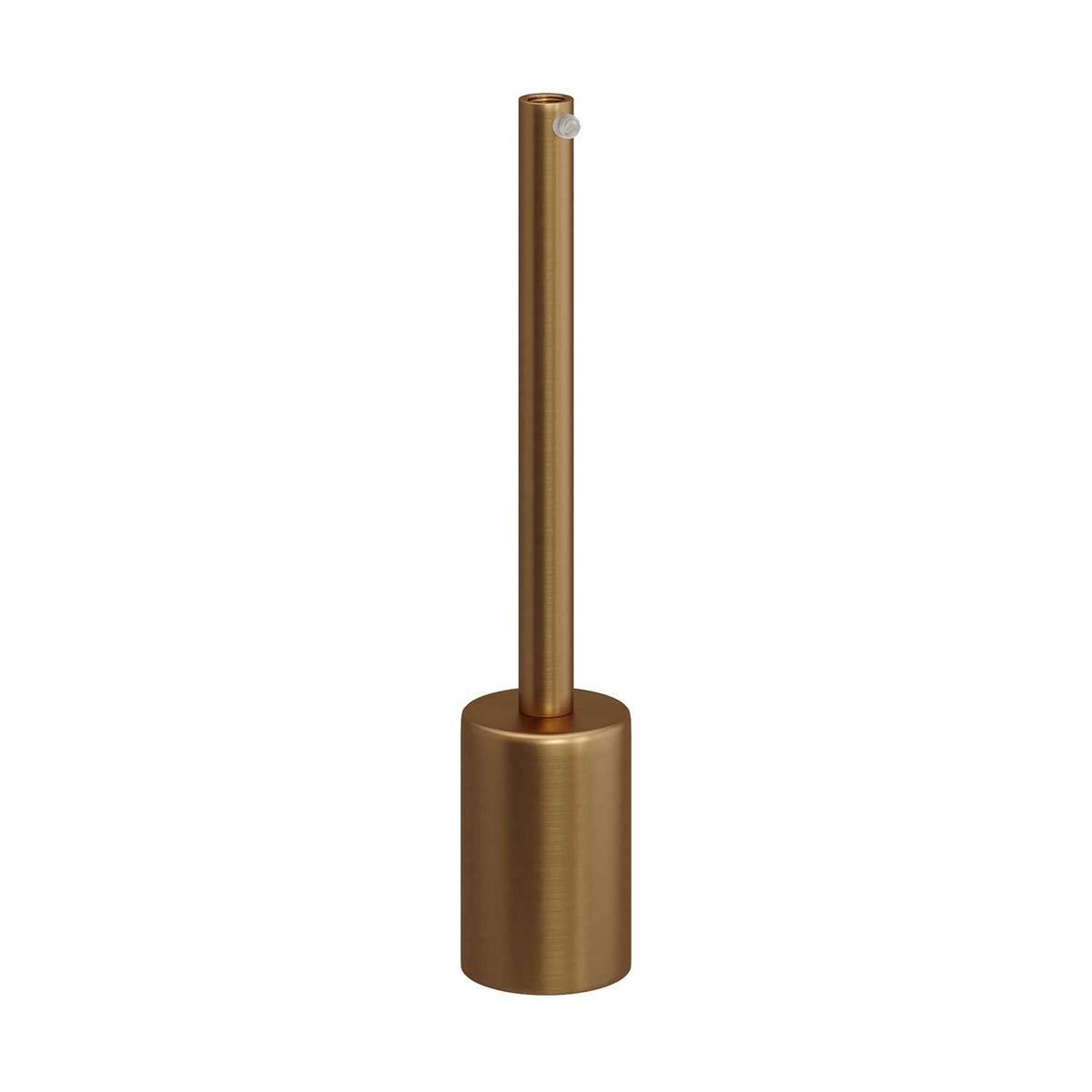 Lampensockel-Set E27 Zylinder aus Metall mit 15 cm Zugentlastung – Gebürsteter Bronze – Ansicht 3