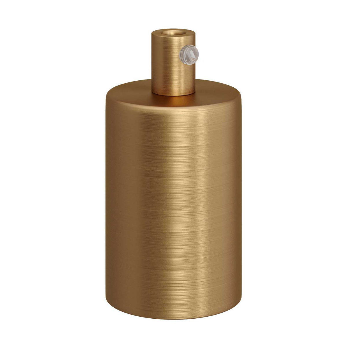 Lampenfassungen-Set E27 zylindrisch aus Metall – Satin-Bronze – Ansicht 7