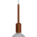 E27-Fassungs-Kit, zylindrisch aus Metall, mit 15 cm Zugentlastung – Satiniertes Kupfer