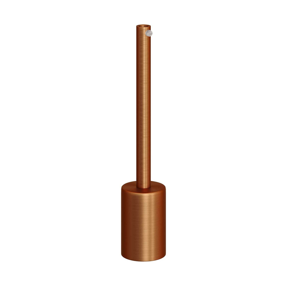 E27-Fassungs-Kit, zylindrisch aus Metall, mit 15 cm Zugentlastung – Satiniertes Kupfer – Ansicht 3