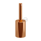 Zylindrisches E27-Lampenfassungs-Set aus Metall mit 7-cm-Kabelzugentlaster – Kupfer – Ansicht 3