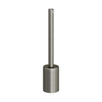 Zylindrisches E27 Lampenfassung-Kit aus Metall mit 15 cm Kabelverschraubung – Satiniertes Titan – Ansicht 3