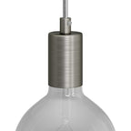 Zylindrisches E27 Lampenfassungskit aus Metall – Satin-Titan – Ansicht 5