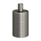 Zylindrisches E27 Lampenfassungskit aus Metall – Satin-Titan – Ansicht 7