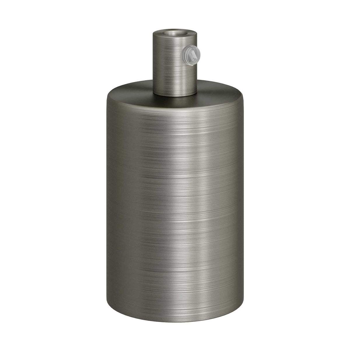 Zylindrisches E27 Lampenfassungskit aus Metall – Satin-Titan – Ansicht 7