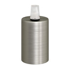 Zylindrisches E27 Lampenfassungskit aus Metall – Satin-Titan – Ansicht 3