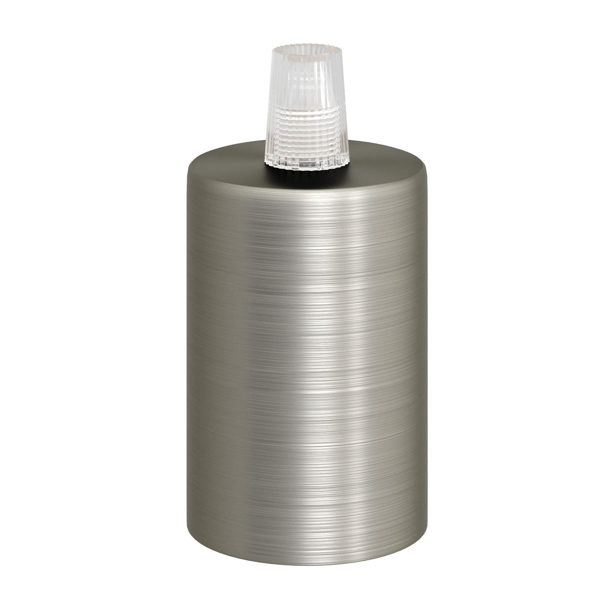 Zylindrisches E27 Lampenfassungskit aus Metall – Satin-Titan – Ansicht 3