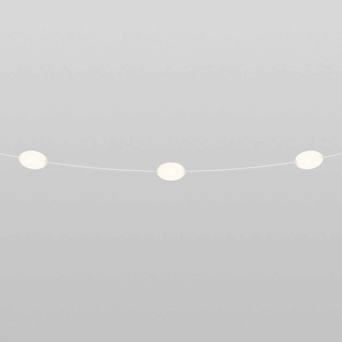 LED-Lichterkette mit 3 Lichtpunkten für den Außenbereich IP67 Sandweiß - Marina3