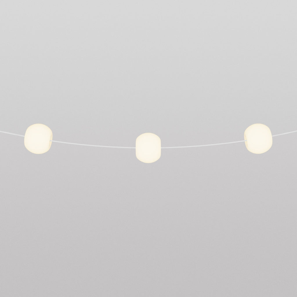 Lichterkette 3 Lichtpunkte für den Außenbereich IP67 Weiß Sand - Marina3 Cherry