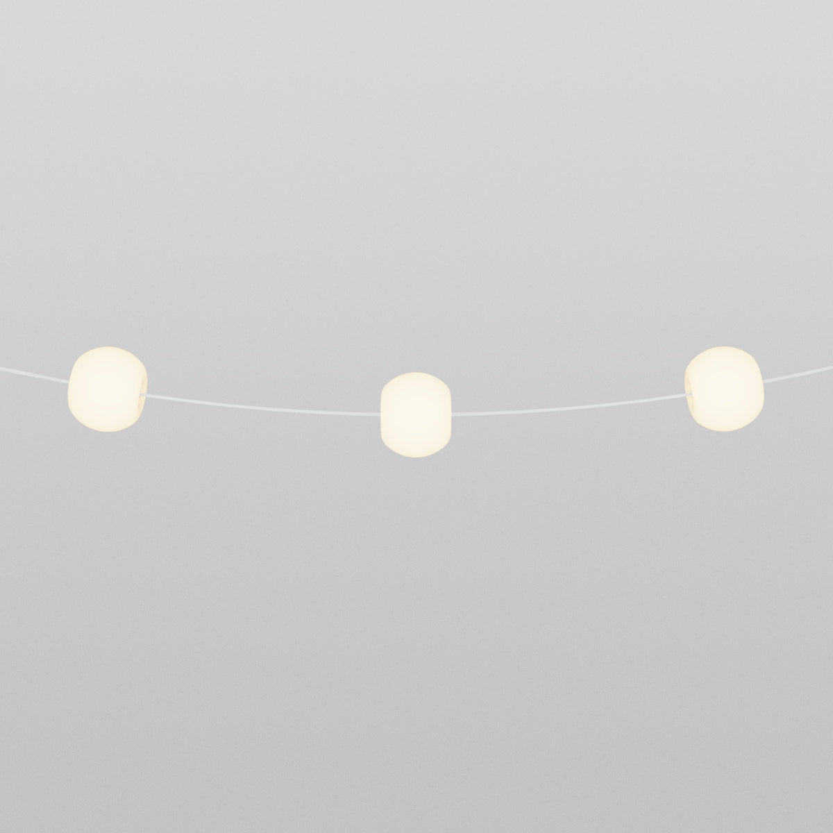 Lichterkette 3 Lichtpunkte für den Außenbereich IP67 Weiß Sand - Marina3 Cherry