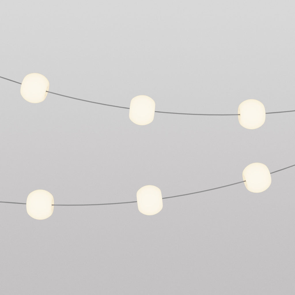 Lichterkette 6 Lichtpunkte für Außenbereich IP67 Grau - Marina6 Cherry