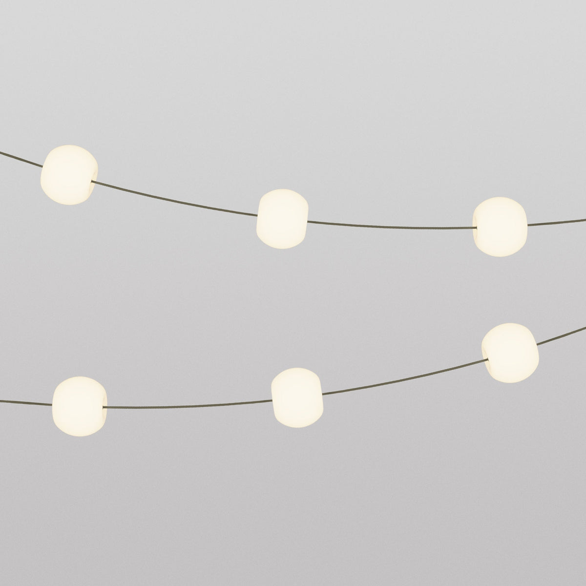 Lichterkette 6 Lichtpunkte für Außenbereich IP67 Olivgrün - Marina6 Cherry