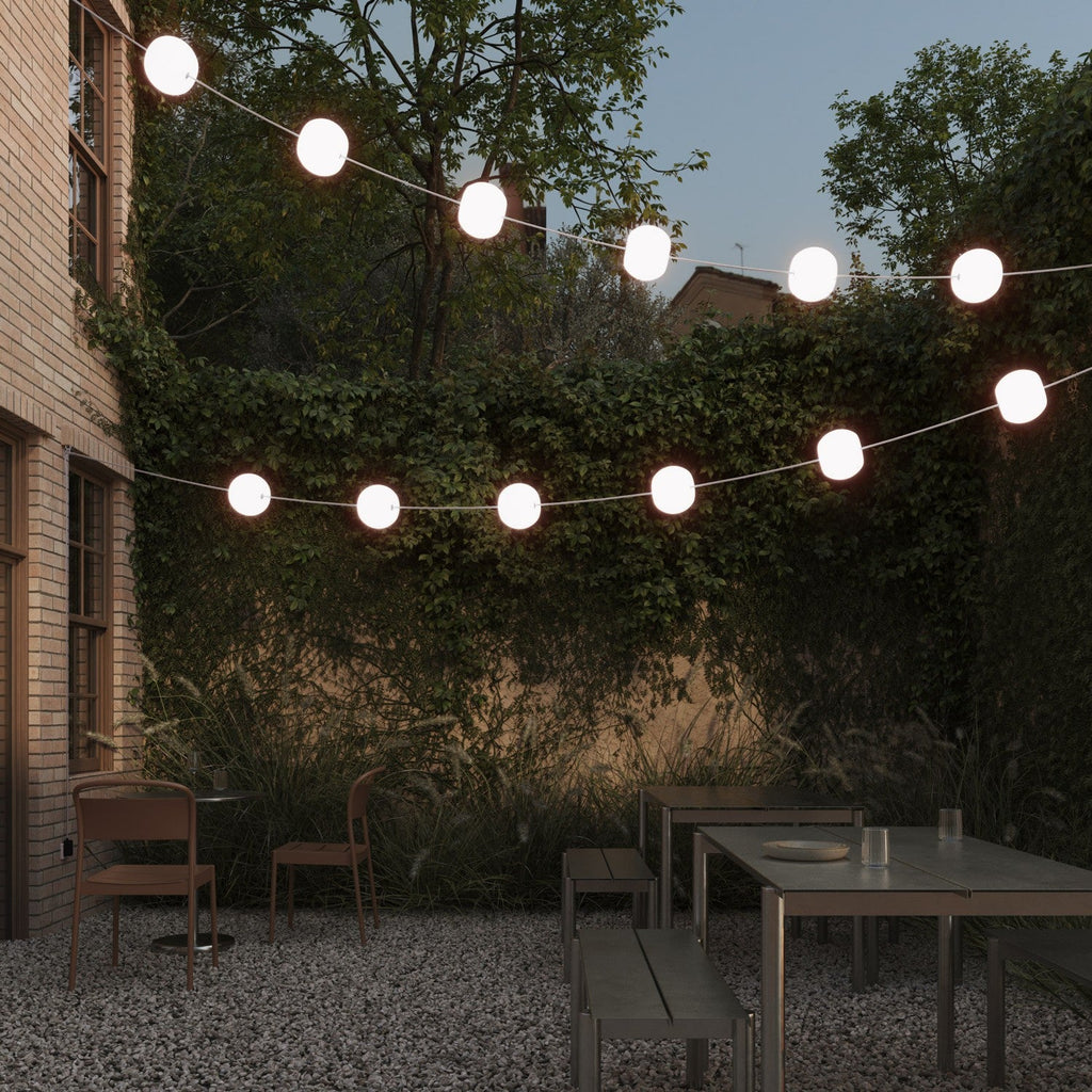 Lichterkette 12 Lichtpunkte für den Außenbereich IP67 Weiß Sand - Marina12 Cherry – Ansicht 2
