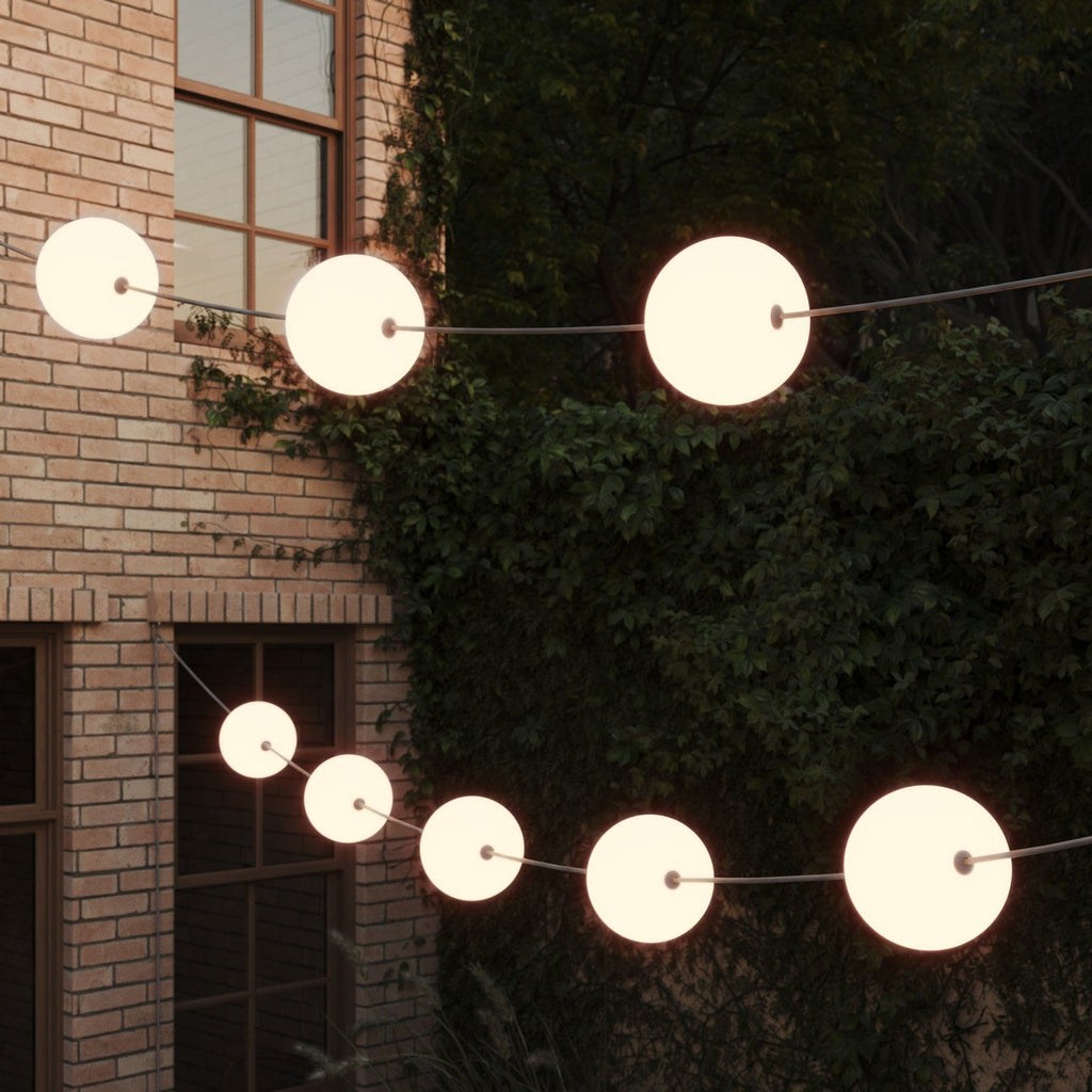 Lichterkette 12 Lichtpunkte für Außenbereich IP67 Grau - Marina12 Cherry – Ansicht 3