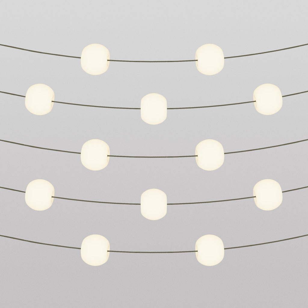 Lichterkette 12 Lichtpunkte für den Außenbereich IP67 Olivgrün - Marina12 Cherry