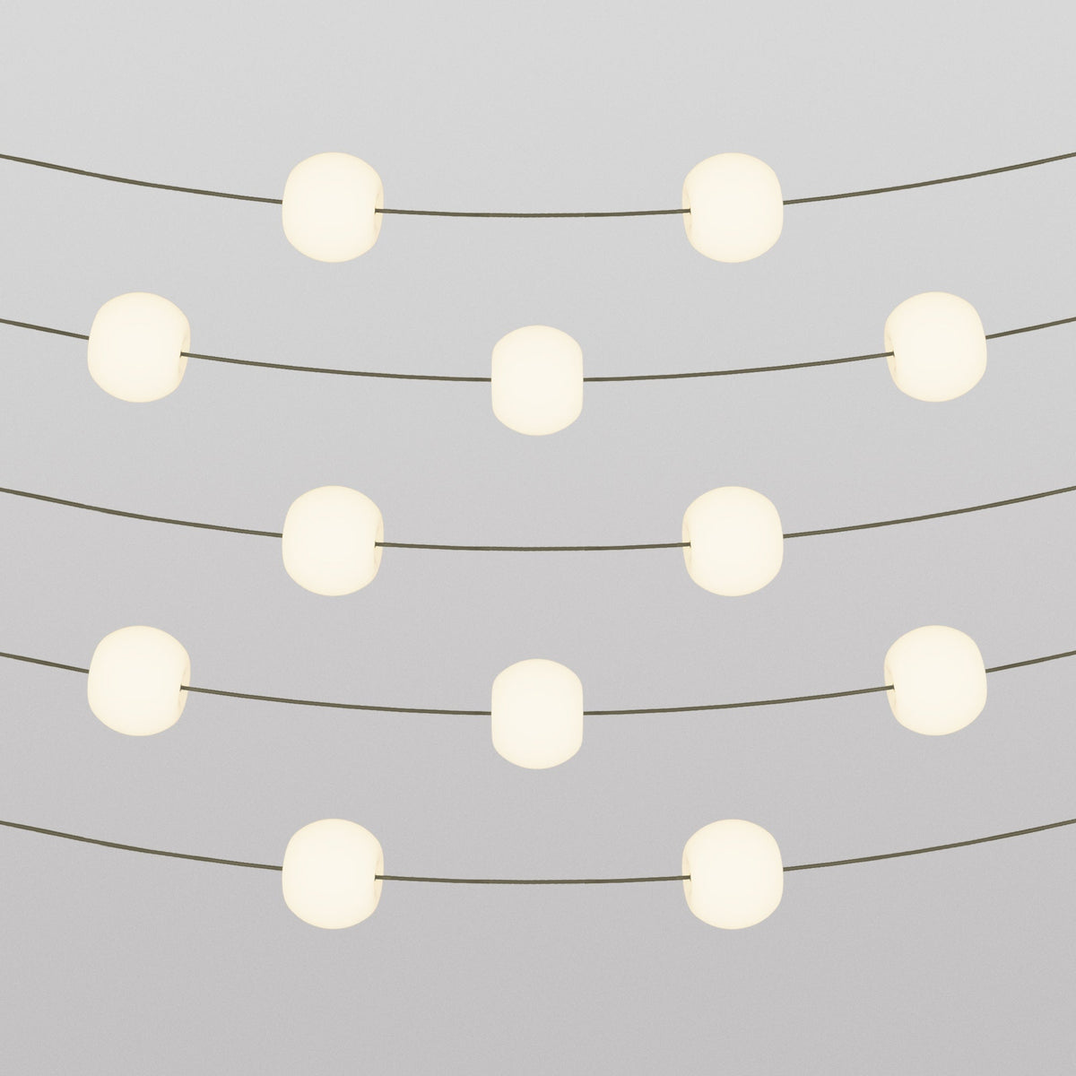Lichterkette 12 Lichtpunkte für den Außenbereich IP67 Olivgrün - Marina12 Cherry