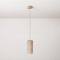Pendelleuchte mit Holz-Lampenschirm für Tub-E27 Spot