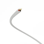 Extra-Low-Voltage-Textilkabel mit Stoffummantelung in Seidenoptik Silber RM02 – Ansicht 3