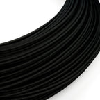 Extra-Low-Voltage-Textilkabel mit Stoffummantelung in Seidenoptik Schwarz RM04