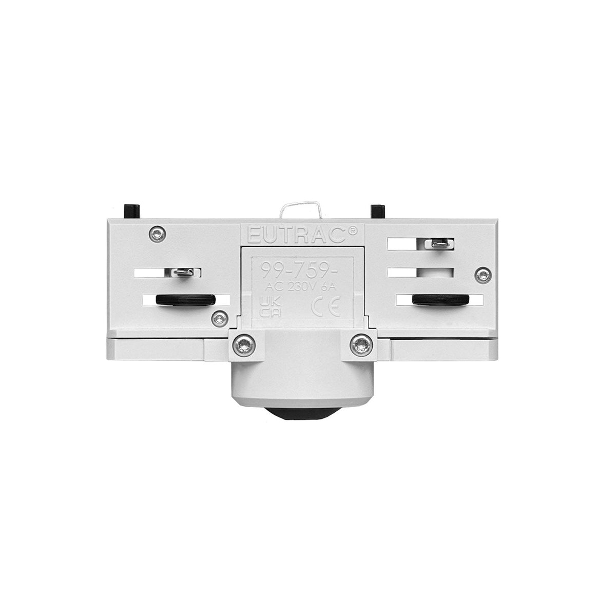 Eutrac-Adapter Weiß für Dreiphasenschiene – als Verlängerung oder Gelenk