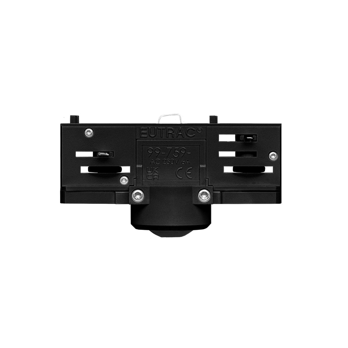 Eutrac-Adapter Schwarz für 3-Phasen-Stromschiene – zur Verlängerung oder Verbindung