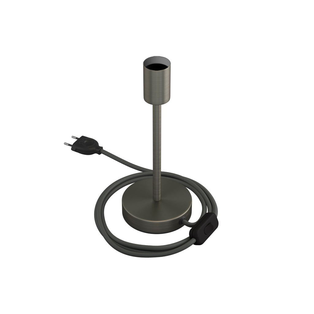 Tischlampe Alzaluce aus Metall – Mattes Titan – Ansicht 9